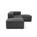 Quadra Carbon Gray Right Sectional Sofa